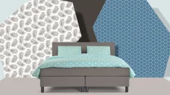 Box Lowen Pro vlak met gestoffeerd matras