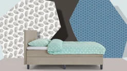 Box Lowen Pro vlak met gestoffeerd matras