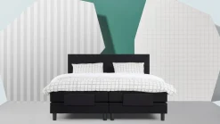 Box Lowen verstelbaar met gestoffeerd matras