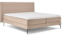 Boxspring Blocks vlak met gestoffeerd matras