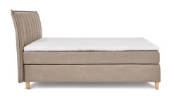 Boxspring Edge vlak met gestoffeerd matras
