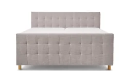 Boxspring Grid verstelbaar met gestoffeerd matras en voetbord
