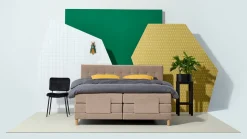 Boxspring Grid verstelbaar met gestoffeerd matras