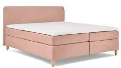 Boxspring Round vlak met gestoffeerd matras