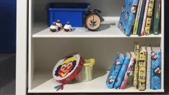 Halfhoogslaper Pino met commode met 2 deuren en boekenkast