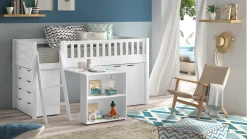 Halfhoogslaper Scott met bureau en 2 commodes