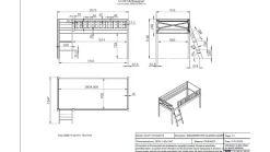 Halfhoogslaper Scott met bureau en 2 commodes