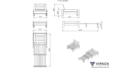 Hoogslaper Pino mezzanine met boekenkast