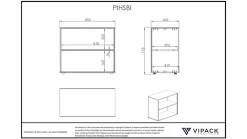 Hoogslaper Pino mezzanine met boekenkast