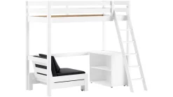 Hoogslaper Pino mezzanine met boekenkast