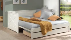 Kajuitbed paneel uitschuifbaar Pino met lade