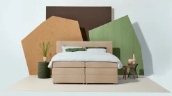 Opbergboxspring Square met gestoffeerd matras