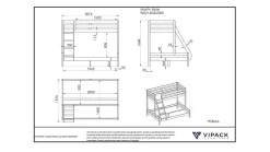 Stapelbed Pino Martin