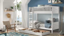 Stapelbed Scott met ladenset